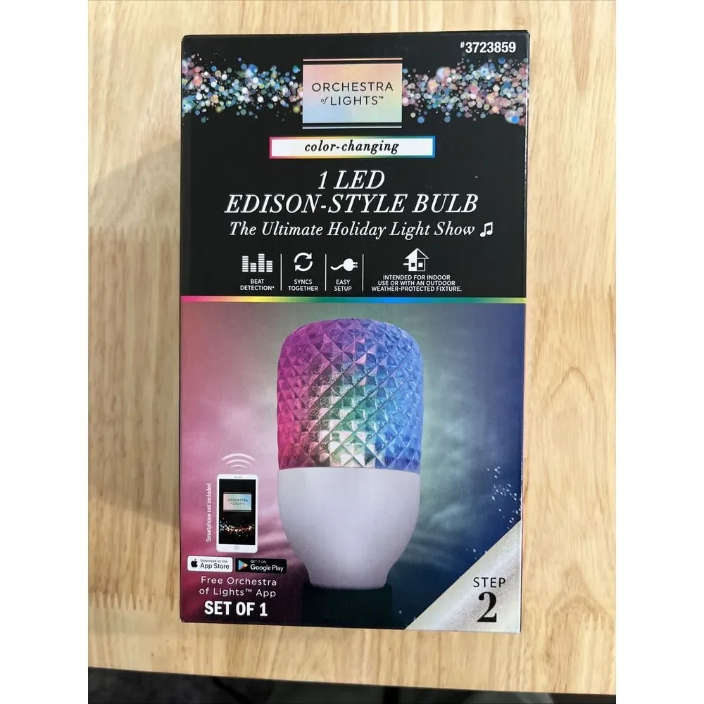 Gemmy Orchestra of Lights‎ LED Edison Bulb The Ultimate Holiday Light Show NEW
